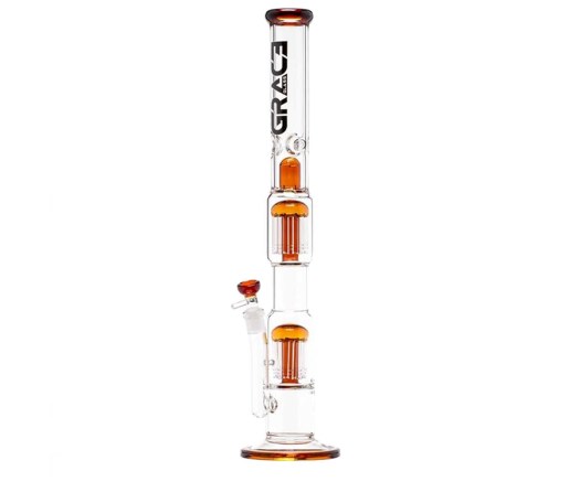 Amber Cane 2x 10-arm Perc Extended GG Bong