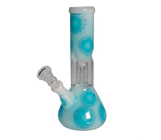 Ameba Blue Percolator Ice Bong - Waterpijp-bong.nl