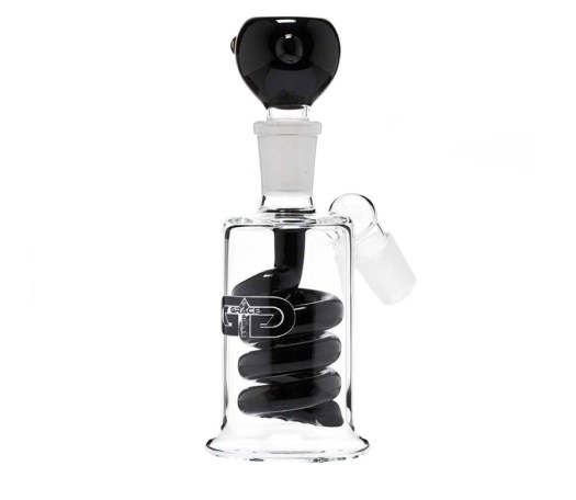 Black GG Spiral Percolator Precooler - Waterpijp-bong.nl