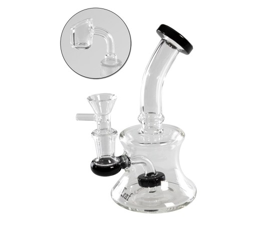 Black Leaf Black Leaf Drum Perc Herbs & Oil Bubbler - Waterpijp-bong.nl