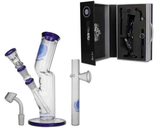 Black Leaf Mercury Boxed Dab / Crack / Herbs Bong Set - Waterpijp-bong.nl