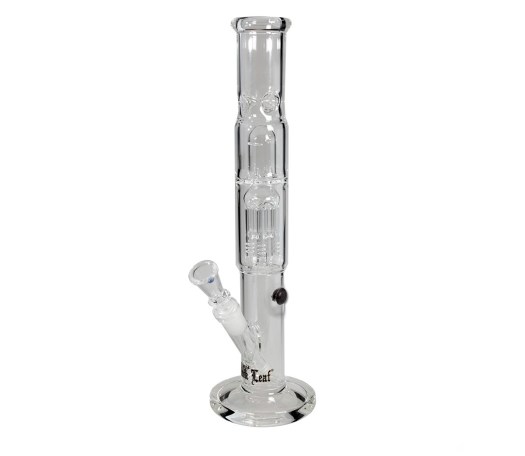 Black Leaf Straight 6-Arm Tree Percolator Ice Bong - Waterpijp-bong.nl