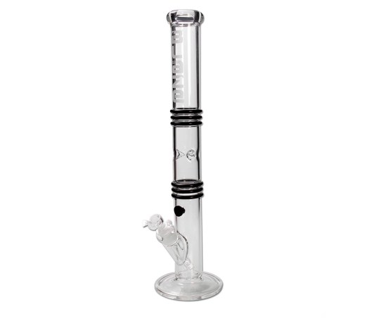 Blaze Rubber Line Cylinder Ice Bong Black - Waterpijp-bong.nl