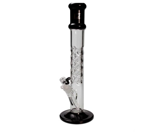 Blaze Spike Cylinder Ice Bong Black - Waterpijp-bong.nl