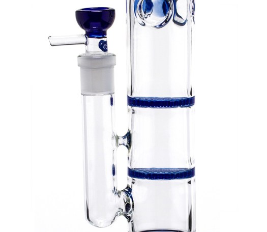 Blue Cane 2x Honeycomb Percolator GG Bong