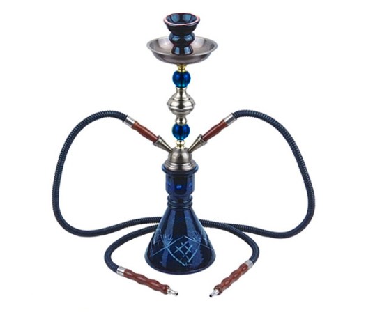 Blue Crystal Shisha Waterpijp 2 slangen