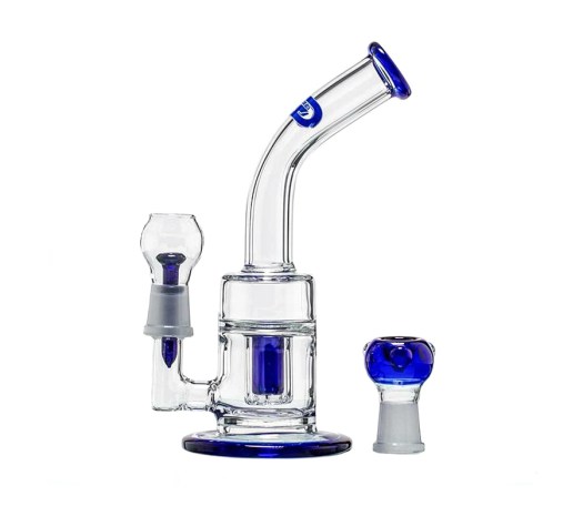 Blue Saxo GG Bubbler Oil Vaper Dome en Bowl