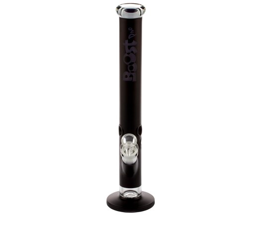 Boost Pro Straight Ice Bong Black - 7 mm