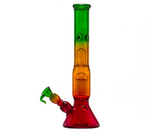 Boost Rasta 8-Arm Percolator Beaker Glass Bong