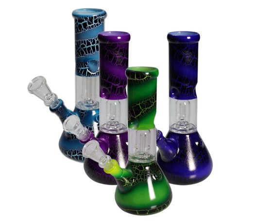 Crunch Glass Dome Percolator Bong Purple - Waterpijp-bong.nl