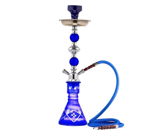 Crystal Hookah Blue Waterpijp 1 slang - Waterpijp-bong.nl