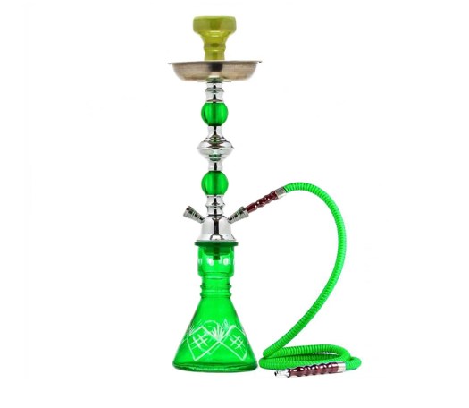 Crystal Hookah Green Waterpijp 1 slang