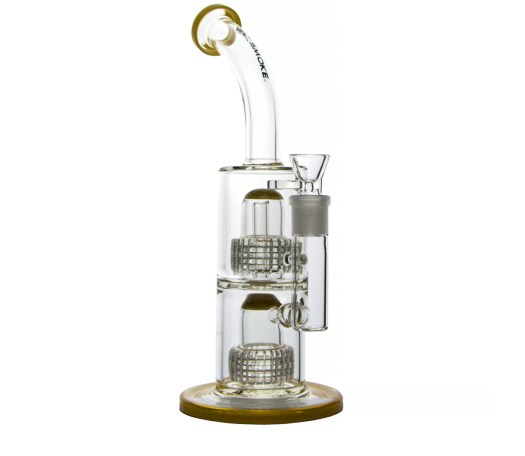 D-SMOKE Atmosphere Yellow Bubbler - Waterpijp-bong.nl