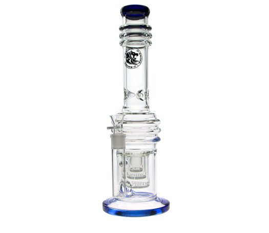 D-SMOKE Massive Triple Honeycomb Bong - Blue