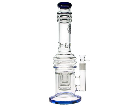 D-SMOKE Massive Triple Honeycomb Bong - Blue