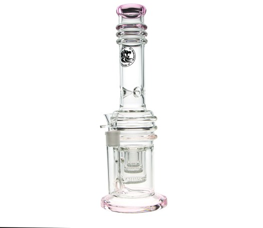 D-SMOKE Massive Triple Honeycomb Bong - Pink