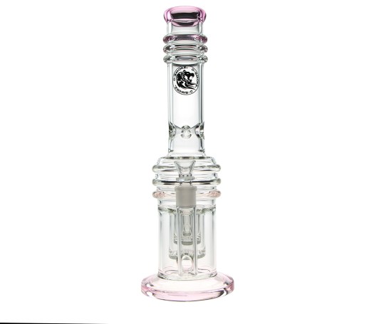 D-SMOKE Massive Triple Honeycomb Bong - Pink