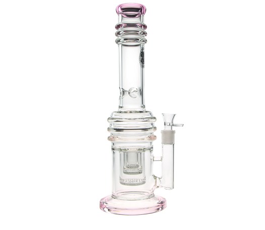 D-SMOKE Massive Triple Honeycomb Bong - Pink