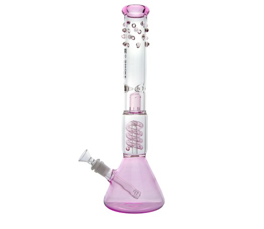 D-SMOKE Pearl Pink Shot Bong - Waterpijp-bong.nl