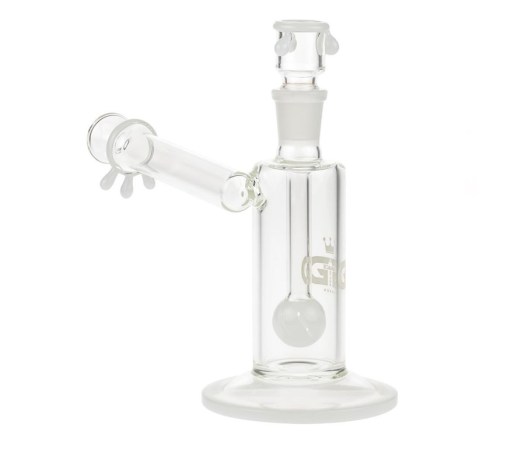 Drips Sidecar Vapor Bubbler with Slitted Ball Perc White - Waterpijp-bong.nl