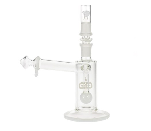 Drips Sidecar Vapor Bubbler with Slitted Ball Perc White - Waterpijp-bong.nl