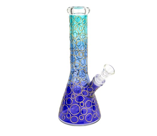 Fairytale Beaker Ice Bong Purple Blue - Waterpijp-bong.nl