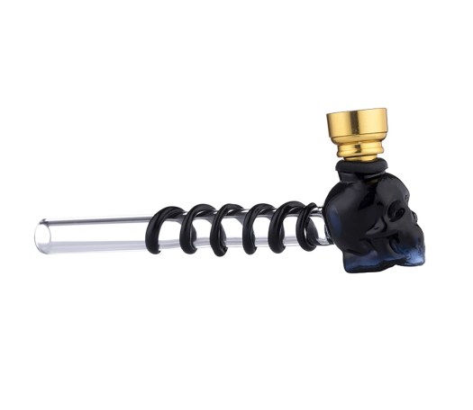 Fancy Skull Glass Pipe