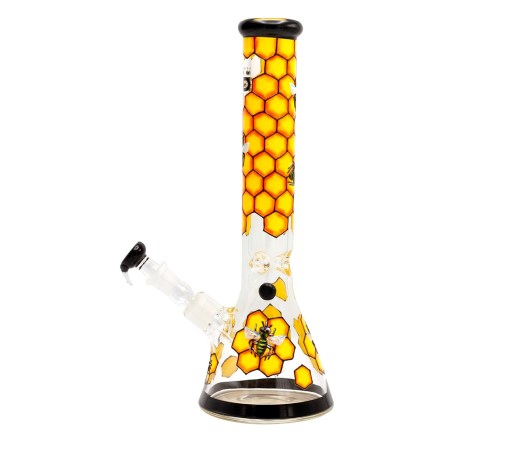 Grace Glass Beehive Beaker Ice Bong - 7 mm