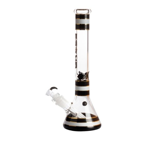 Grace Glass Classic Ice Bong Black - 7 mm