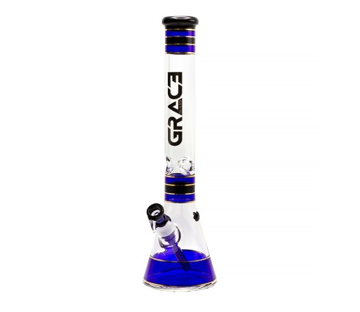 Grace Glass Classic Ice Bong Blue - 7 mm