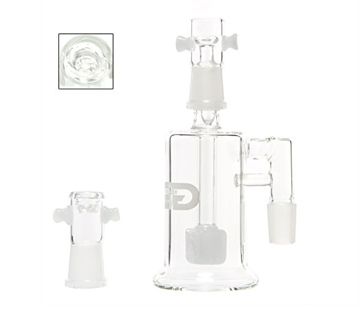 Grace Glass Crystal Cube Precooler White - Waterpijp-bong.nl