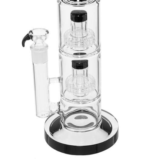 Grace Glass Multi Percolator Bong Black - Waterpijp-bong.nl