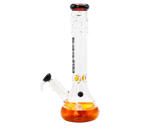 Grace Glass Pearl Glass Amber Ice Bong 7 mm