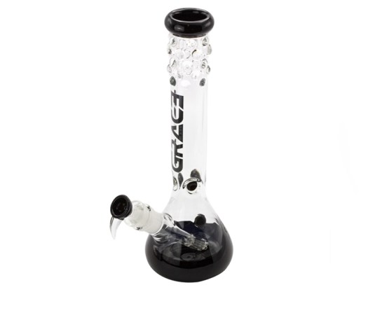 Grace Glass Pearl Glass Bong Black