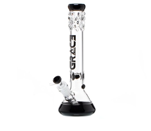 Grace Glass Pearl Glass Bong Black