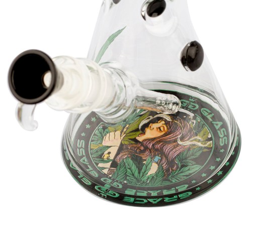 Grace Glass Smoking Lady Ice Bong