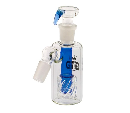 Grace Glass Twister Percolator Precooler Blue