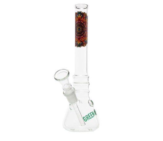 Greenline Mandala Ext Beaker Bong 21 cm  - Waterpijp-bong.nl