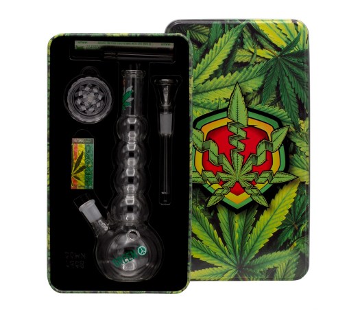 Greenline Wobble Bong Giftset - 6 delige Cadeaubox - Waterpijp-bong.nl