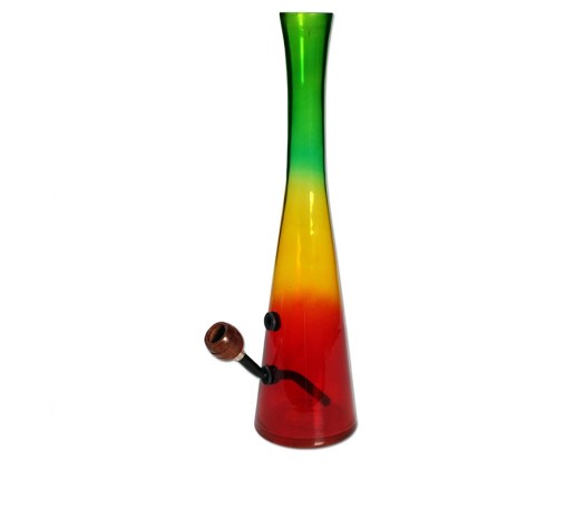 Holland Glas Bong 37cm rasta - Waterpijp-bong.nl