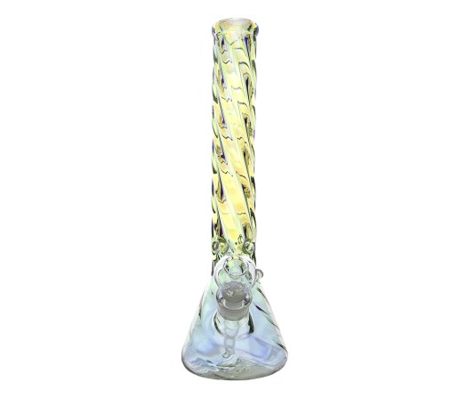 Holographic Rainbow Twisted Ice Bong - Waterpijp-bong.nl