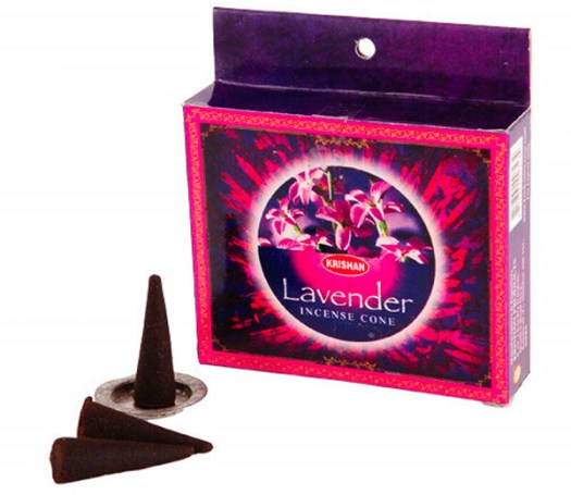 Incense Cones Lavender (10 stuks) - Waterpijp-bong.nl