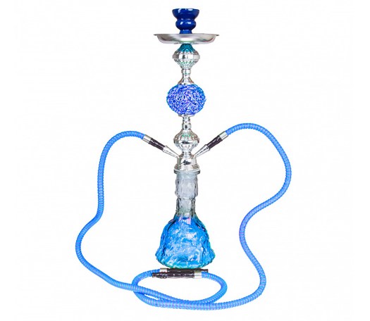 Majestic Blue Jewel Shisha - 2 slangen - Waterpijp-bong.nl