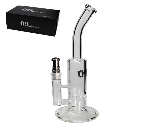 Oil Black Leaf Bong Grid Diffuser Titanium Nail - Waterpijp-bong.nl