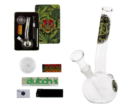 Peace Sign Camo Bong - 6 delige cadeaubox