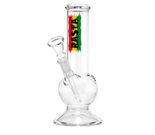 Rasta Flag Compact Glass Bong - Waterpijp-bong.nl