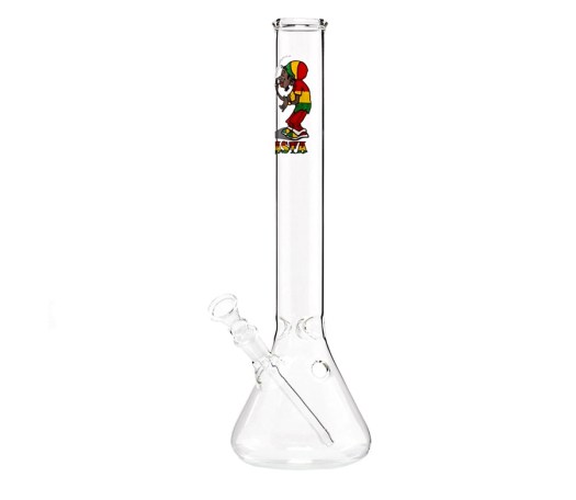 Rasta Smoker Dude Beaker Glass Ice Bong - Waterpijp-bong.nl