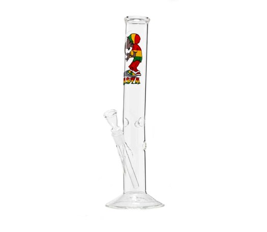 Rasta Smoker Dude Glass Ice Bong