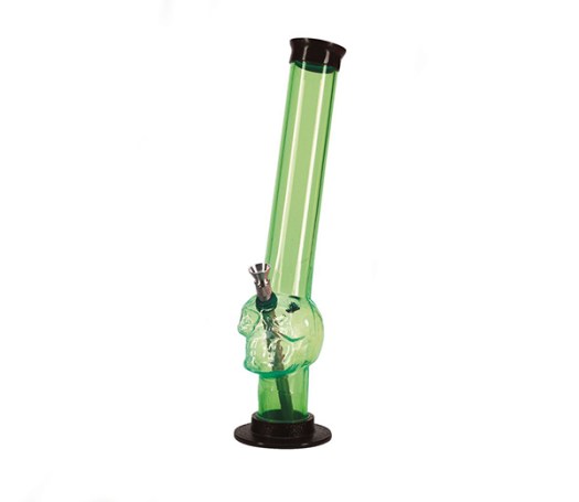 Skull Acryl Bong 30 cm groen