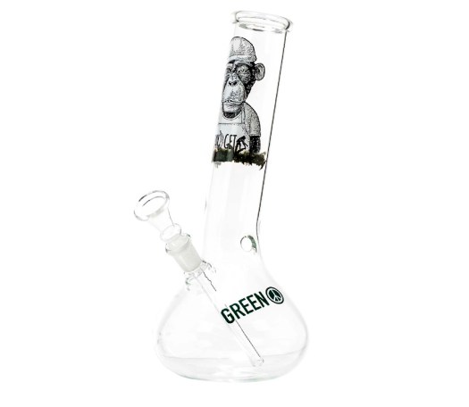 Space Monkey Slanted Glass Bong